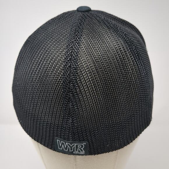 Idaho Tree WYR Clothing Fitted Trucker Hat Black One Size Embroidered Flexfit - Picture 6 of 8